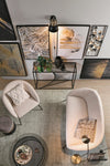 Poltrona Aiko per interno, Gambe In Acciaio Verniciato A Polvere 80 x 76 x 75h cm Casa e cucina/Arredamento/Soggiorno/Poltrone e sedie/Poltrone Decor Space - Altamura, Commerciovirtuoso.it
