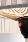 Lampada riscaldante elettrica Holen, struttura in alluminio e acciaio per esterno, da 205 cm Illuminazione/Illuminazione per esterni/Lanterne Decor Space - Altamura, Commerciovirtuoso.it
