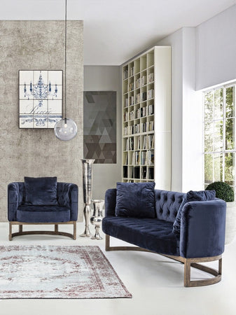 Poltrona "Midway" per interno, Struttura In Legno Di Quercia, 90 x 76 x 74h cm Casa e cucina/Arredamento/Soggiorno/Poltrone e sedie/Poltrone Decor Space - Altamura, Commerciovirtuoso.it