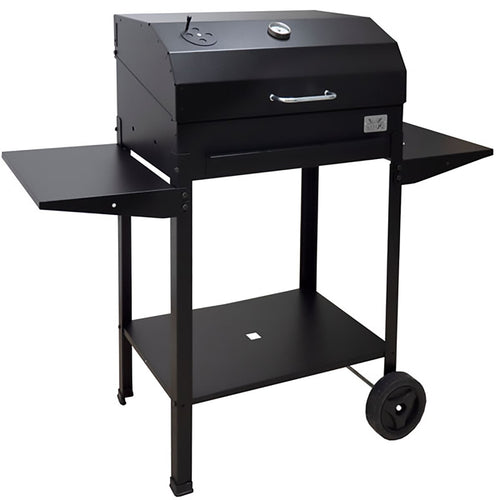 Barbecue a carbone in ferro Ercole con rotelle e piani di appoggio laterali Giardino e giardinaggio/Barbecue e picnic/Accessori per barbecue e affumicatori/Carbone La Zappa - Altamura, Commerciovirtuoso.it