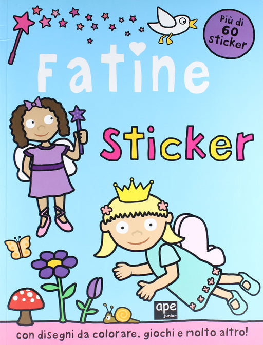 Libro per bambini Fatine età 3 anni, 28 x 0.7 x 21.6 cm- Libro Stickers 