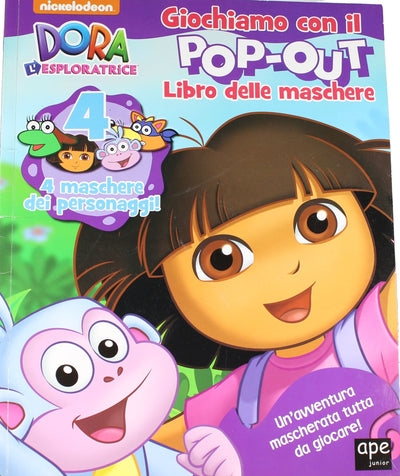 Libro per Bambini Dora L'esploratrice Maschere Pop out - Ape Junior 4+ Libri/Azione e avventura Liquidator Italia - Nicosia, Commerciovirtuoso.it
