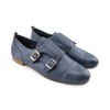 Scarpe con doppia fibbia in pelle morbida blue jeans double buckle da donna scarpa elegante jeans artigianale Made in Italy Moda/Donna/Scarpe/Scarpe basse/Oxford e Derby Otisopse - Napoli, Commerciovirtuoso.it