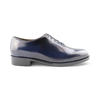 Scarpa da Uomo Francesine in pelle abrasivata blu scarpa elegante allacciata artigianale italiana Moda/Uomo/Scarpe/Scarpe stringate basse Otisopse - Napoli, Commerciovirtuoso.it