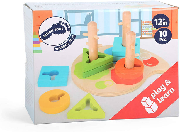tickit Gioco Puzzle di Forme Geometriche a Incastro - Neutro - Legno di Bambù e Silicone Alimentare unisex (bambini tickit Gioco Puzzle di Forme Geometriche a Incastro - Neutro - Legno di Bambù e Silicone Alimentare unisex (bambini