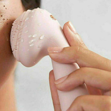Spazzola per la pulizia viso massaggiatore in silicone anti-irritazioni potenzia l'assorbimento dei sieri