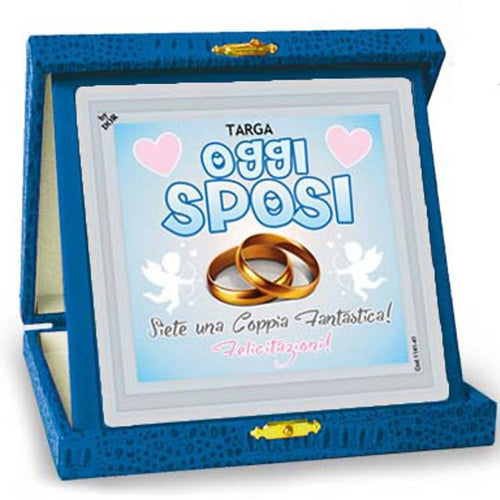 Targa Oggi Sposi Celibato Nubilato Targa Premio Divertente Idea Regalo per neo sposi Casa e cucina/Decorazioni per interni/Accessori decorativi/Targhe e cartelli Kondorama - Martinsicuro, Commerciovirtuoso.it