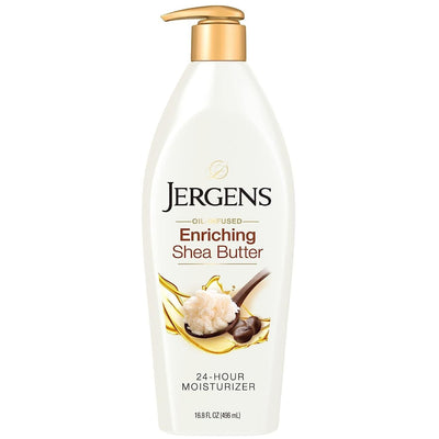 JERGENS OIL-INFUSED ENRICHING SHEA BUTTER DEEP CONDITIONING MOISTURIZER LOTION PER CORPO