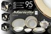 95 pezzi servizio piatti Mariella GOLD art ELE 720437 Cose di Casa Servizio per la tavola da 95 pezzi con servizio the e caffè servizio piatti L'Orchidea - Siderno, Commerciovirtuoso.it