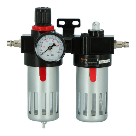 Regolatore di pressione compressore con separatore d'acqua e nebulizzatore  d'olio - commercioVirtuoso.it