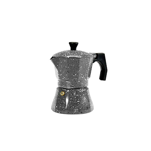 Caffettiera Moka Classica Express Silver Stone Cuore di Pietra 3 Tazze Moka in Alluminio per cucina, ufficio, casa Caffè Italiano Caffettiera Moka Caffè L'Orchidea - Siderno, Commerciovirtuoso.it