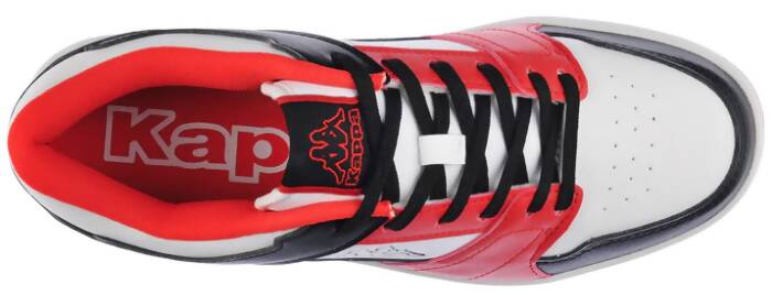 Kappa Logo Bernal Sneakers Da Uomo 361g13w - A00 White/black/red