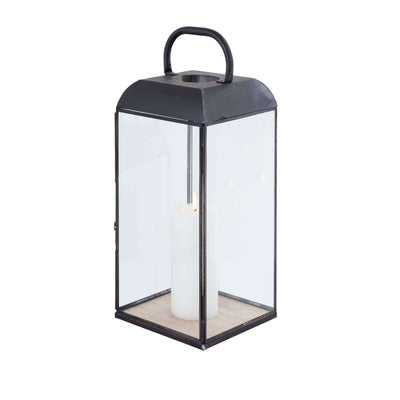 ANASTASIE - lanterna in vetro e metallo Antracite