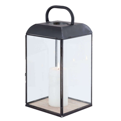 ANASTASIE - lanterna in vetro e metallo Antracite Milani Home