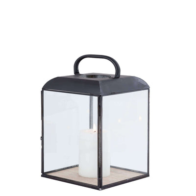 ANASTASIE - lanterna in vetro e metallo Antracite Milani Home