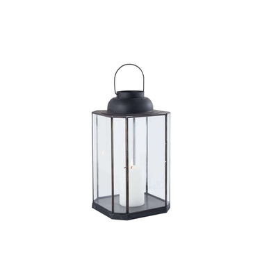 APOLLINE - lanterna in vetro e metallo Antracite Milani Home