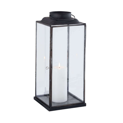 BRIGITTE - lanterna in vetro e metallo Antracite Milani Home