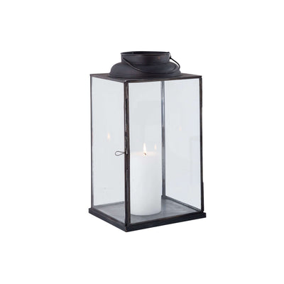 CAROLINE - lanterna in vetro e metallo Antracite