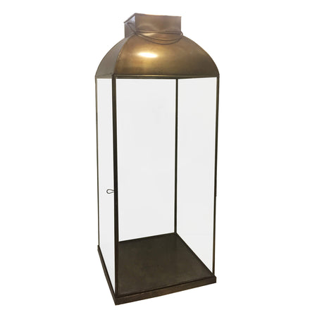CHANEL - lanterna in vetro e metallo Ottone antico