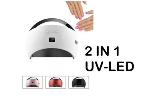 Lampada LED UV 48W Ricostruzione Unghie Mani Piedi Nail Timer Display Fornetto