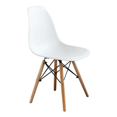 JULIETTE - set di 6 sedie moderne con gambe in legno Bianco Milani Home