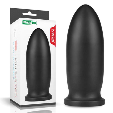 Stimolatore Plug Anale 23 Cm Diametro 8,5 Cm In Pvc Nero Lovetoy Dildo King Sized Anal Bomber 9" Black - commercioVirtuoso.it Stimolatore Plug Anale 23 Cm Diametro 8,5 Cm In Pvc Nero Lovetoy Dildo King Sized Anal Bomber 9" Black - commercioVirtuoso.it