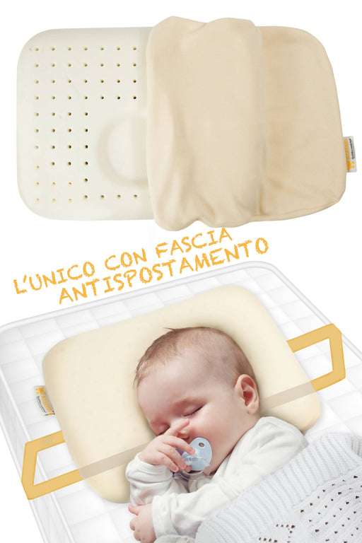 Cuscino Plagiocefalia per Neonato in Memory per la Prevenzione testa Piatta  con kit Anti-spostamento - commercioVirtuoso.it