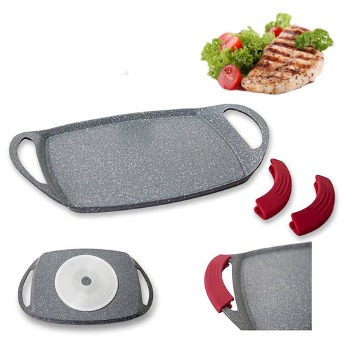 Bistecchiera Bavaria 36 cm rivestimento in pietra con fondo a induzione Silhouette cucina sana e dietetica casalinghi L'Orchidea - Siderno, Commerciovirtuoso.it