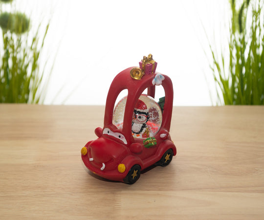 Ampolla con led, palla di neve "Macchina" natalizia h 15 cm idea regalo Casa e cucina/Decorazioni per interni/Addobbi e decorazioni per ricorrenze/Decorazioni natalizie/Neve artificiale MagiediNatale.it - Altamura, Commerciovirtuoso.it