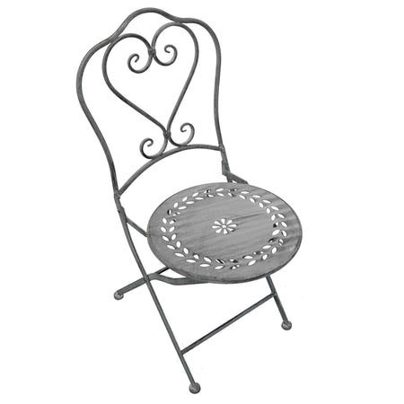 DORIAN - set tavolino e due sedie bianco ossidato Bianco ossidato Milani Home