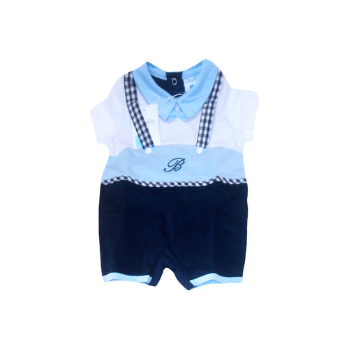 Pagliaccetto neonato Tutina per Neonati Blu azzurra e Bianca Bimbo 6/9 Mesi marca i batuffolini art. b410/8 Tutina Pagliaccetto L'Orchidea - Siderno, Commerciovirtuoso.it