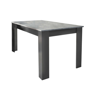 TEODOSIO - tavolo da pranzo 138x80x74,5 h Cemento