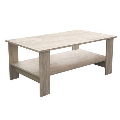 BERRY - tavolino da salotto moderno cm 100x55x41 h Marrone chiaro