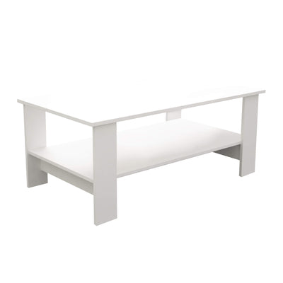 BERRY - tavolino da salotto moderno cm 100x55x41 h Bianco