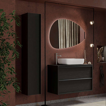 STEEL - mobile lavabo sospeso Antracite Milani Home