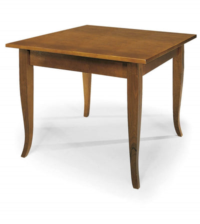 EDGAR - tavolo da pranzo in legno massello 80x80 Tinta noce Milani Home