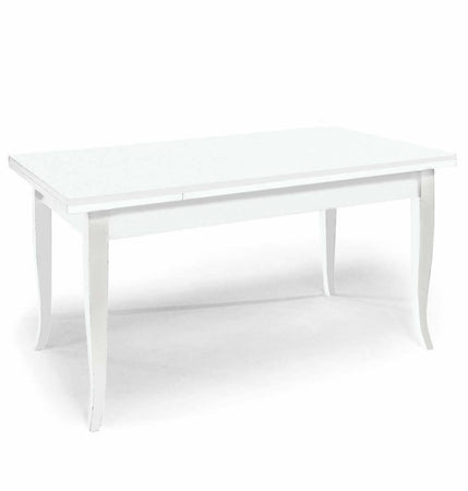 DONNY - tavolo da pranzo allungabile in legno massello 90x180/230/280 Bianco Milani Home