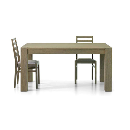 ELVIS - tavolo da pranzo moderno allungabile in rovere spazzolato 90x180/230/280 Grigio Milani Home