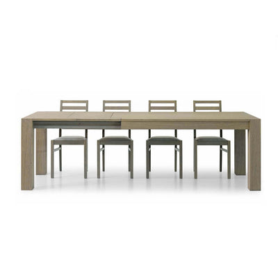 ELVIS - tavolo da pranzo moderno allungabile in rovere spazzolato 90x180/230/280 Grigio Milani Home