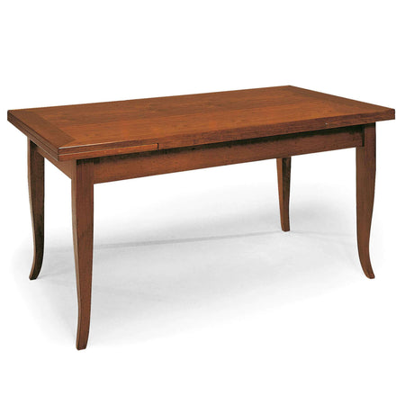 DONNY - tavolo da pranzo allungabile in legno massello 80x120/160/200 Tinta noce Milani Home