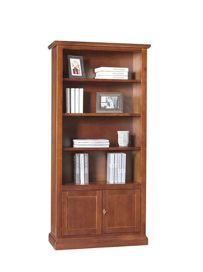 DESTINY - libreria in legno massello 90x41x186 Tinta noce