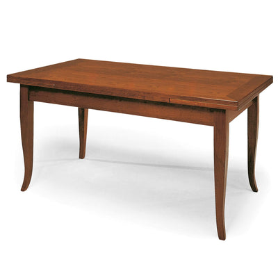 DONNY - tavolo da pranzo allungabile in legno massello 85x160/200/240 Tinta noce Milani Home