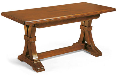DUSTIN - tavolo da pranzo allungabile in legno massello 100x180/225/270/315/360 Tinta noce Milani Home