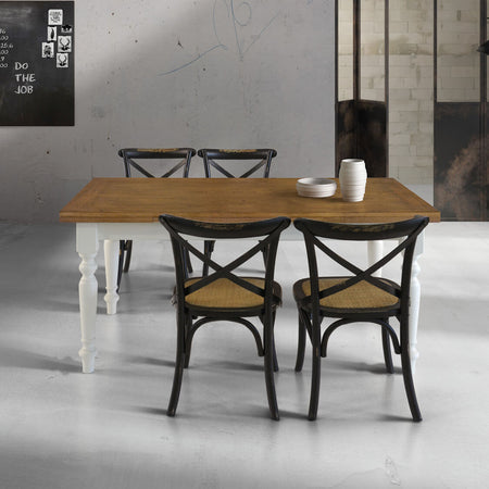 BARRETT - tavolo da pranzo moderno allungabile in rovere 85x160/200/240 Bianco Milani Home
