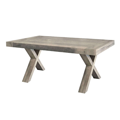 BART - tavolo da pranzo moderno allungabile in legno invecchiato 90x180/230/280 Marrone Milani Home