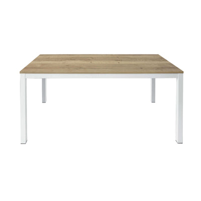 BENSON - tavolo da pranzo moderno allungabile in rovere nodato 90x160/210/260 Bianco