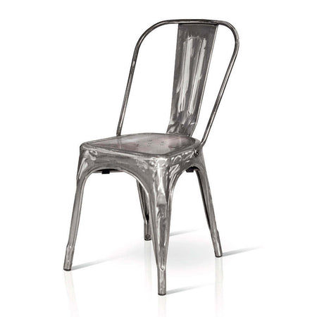 AGATHA - sedia moderna in metallo Grigio