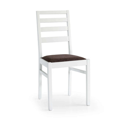 BEATRIX - sedia moderna in legno con seduta in stoffa Bianco Milani Home