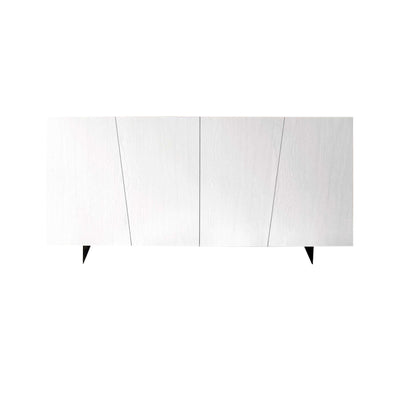 BYRON - madia moderna in abete spazzolato con 4 ante 180x50x87 Bianco