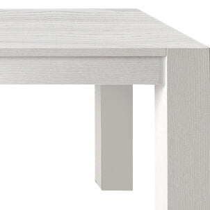 GERRARD - tavolo da pranzo moderno allungabile in rovere spazzolato 90x160/210/260 Bianco Milani Home